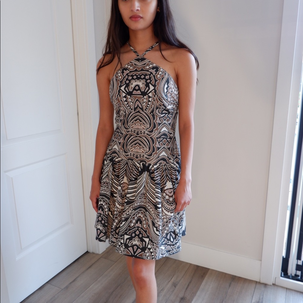BCBG MAXAZRIA Halter Mini Dress